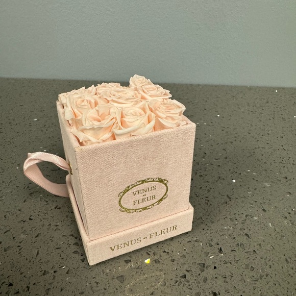Venus et fluer le petit mini blush suede box blush roses new - Picture 4 of 5